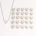 Hot Selling Women's Initial Beads Pendant Necklace PVD Gold Plated Heart Stainless Steel 26 Letter Beads for Parties and Gifts