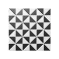 2" Black White Anti-slip Full Body Geometric Ceramic Mosaic Tiles for Floor Wall Backsplash Commercial Decoration Project