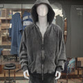 Manufacturer Custom Cropped Boxy Hoodie Cotton Hoddie Blank Distress Vintage Zip up Stone Acid Sun Faded Wash Hoodie Men