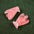 Huiying Hot Product Gemstone Carving 2 Inch Rose Quartz Angel for Spiritual Gift Crafts