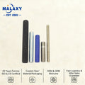 MALAXY Round Nut Blue White Zinc Round Steel Rodstie Mesin Threaded Rod
