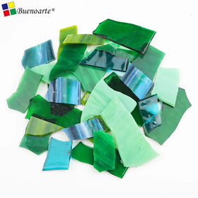 1kg Mixed Color Water Resistant Stained Glass Mosaic Scraps Chips for DIY Mosaic Craft & Room Decor