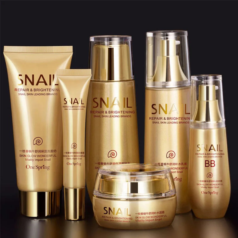 Women Facial Kit Face Moisturizing Gold Whitening Skin Care Set Custom logo 24k Gold Anti-aging Skin Care Gold Set