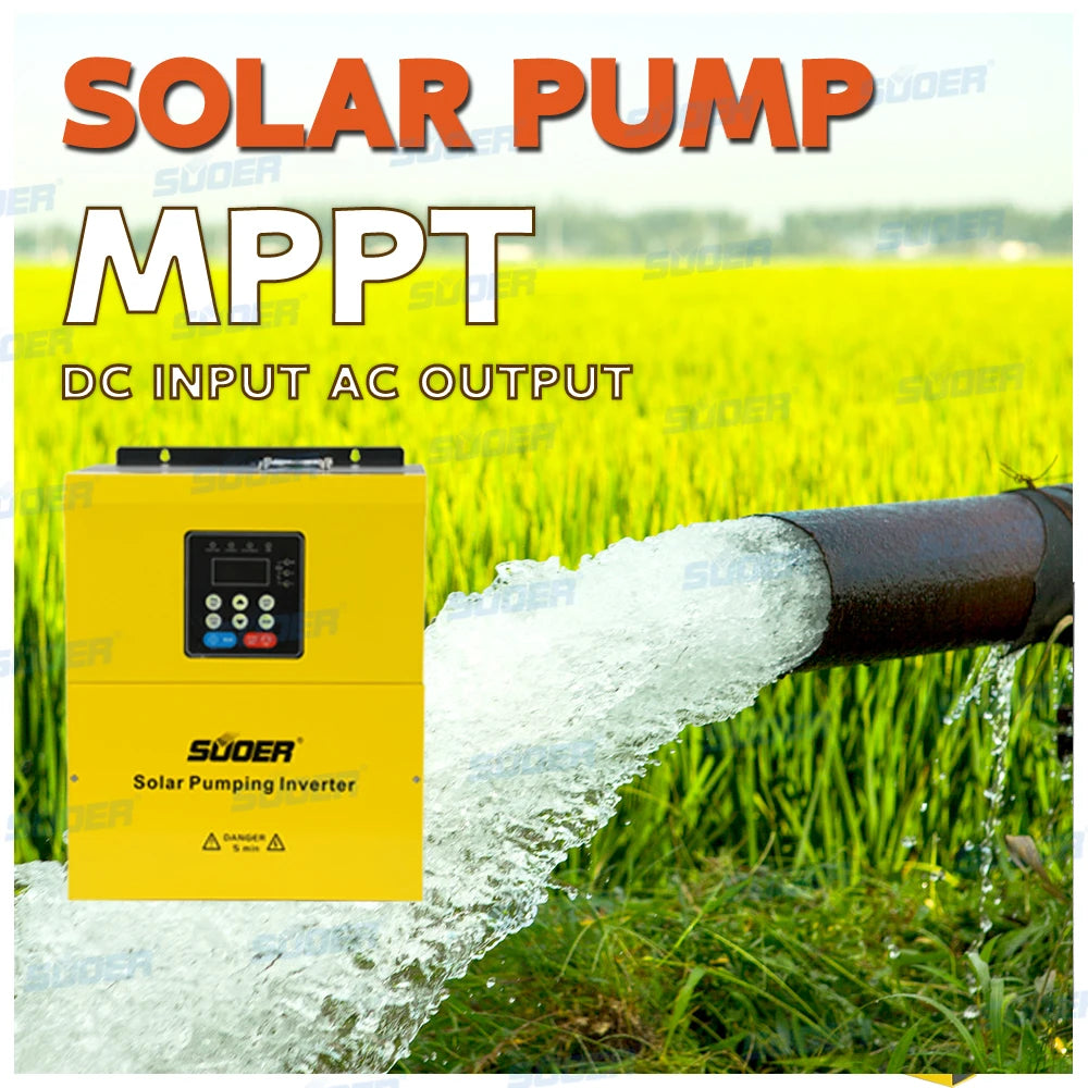 Suoer Solar Pump Inverter 3 Phase 7.5kw 10hp Solar Water Pump Inverter for South American Market