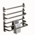 Towel Holder Shelf Bathroom Rack Wall Mounted Aluminum Towel Racks Bath Towel Rack With Hook Bathroom Accessories