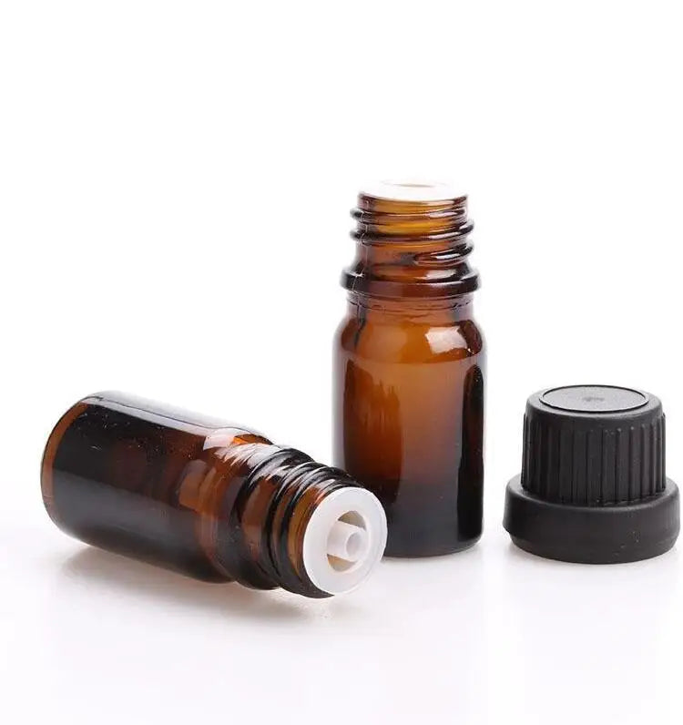 10ml 30ml 50ml 100ml clear Blue Green Amber Massage Essential Oil Glass Bottle With Tamper Proof Cap and Orifice Reducer MegaBDM