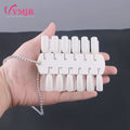 Professional Nail Tip Display Board 24 Tips ABS Plastic Polish Chain Flexible Color Card Display for Nail Art DIY