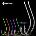 DORISEA High Carbon Steel Akita Kitsune Fishing Hook Bulk Packaged for Lure Fishing of Bass Shark Trout Saltwater Fish in Rivers
