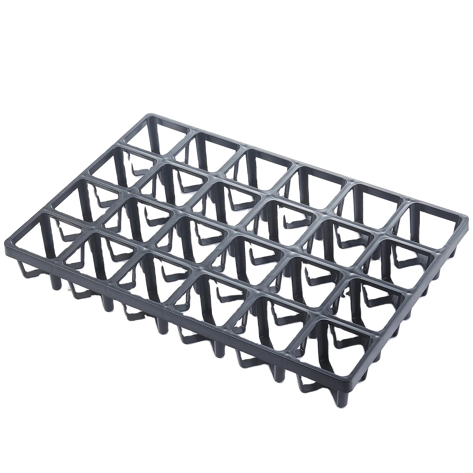 Durable Plastic Tray 24 Cells Flower Pot Holder