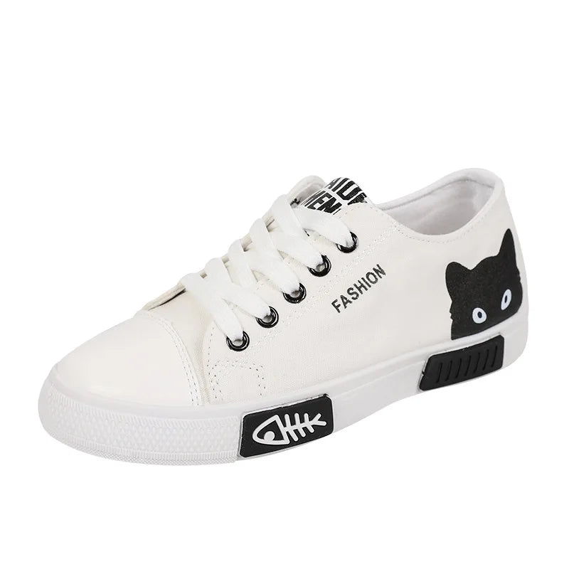 Beautiful Girls Simple Shoes Casual Ladies Canvas Shoes