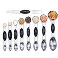 Kitchen Accessories Collapsible Double Side Tbsp Tsp Mini Stainless Steel Adjustable Magnetic Eco-Friendly Measuring Spoon Set