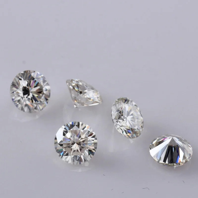 Loose Round Moissanite Gemstones 7.5mm 1.5ct DEF Color VVS MoissaniteFor Diamond Ring With GRA Certificate