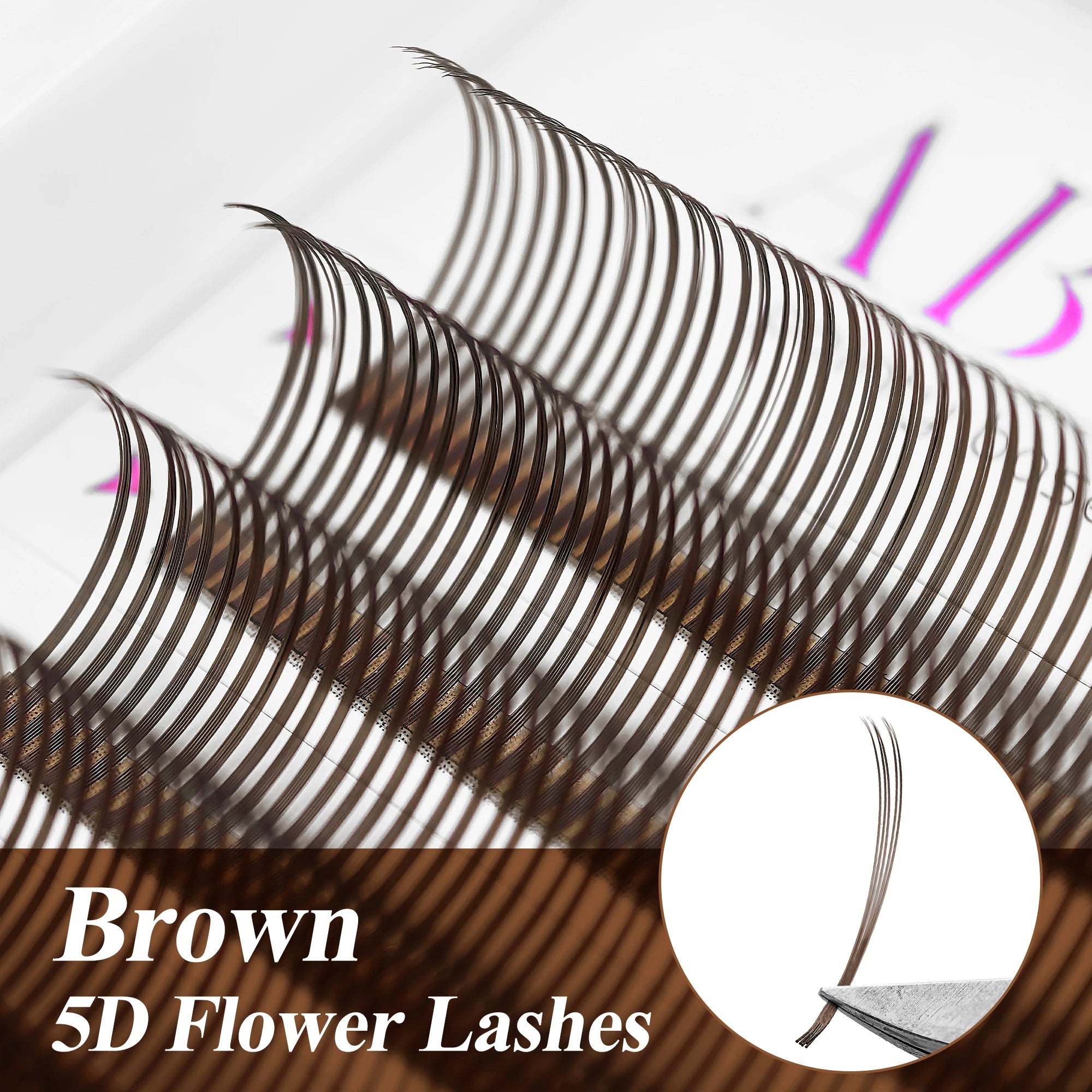 Abonnie 0.07mm 5d Flower Lash Blooming Easy Fan Mink Eyelash Extensions Volume fairy Lashes Individual Lashes