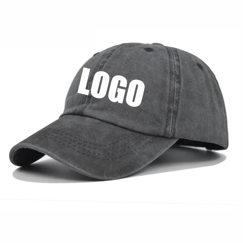 Custom Design Messy High Bun Pony Adjustable Washed Cotton Common Fabric Image Style 6-Panel Unisex Sports Baseball Hat