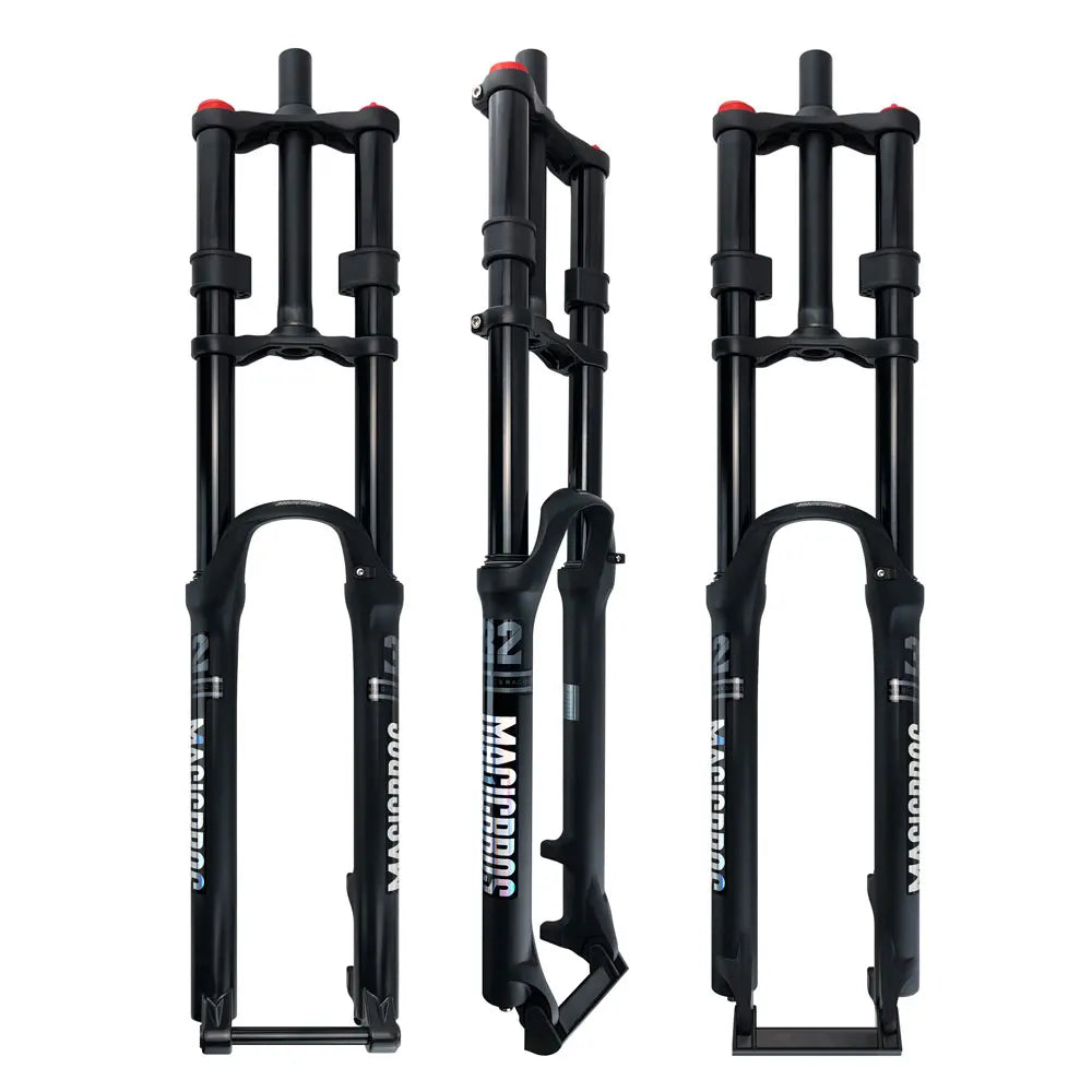 26/27.5/29er Downhill Double Crown Suspension Fork for Mountain Bikes Integrally-Molded Disc Brake Thru Axle