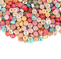 Hot Sale 100pcs Round Gold Flat Acrylic Loose Alphabet Beads Handmade Craft Decor in Multiple Colors for DIY