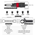 2.4MM3.2MM4.0MM4.8MM6.4MM Electric Rivet Nut Tool Adapter Insert Nut Riveting Tool Home Cordless Rivet Nut Gun Converter