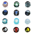 Set 10 Transparent Glass Jellyfish Ear Gauges Multi-Color Plug Tunnels Expanders for Weddings Parties Body Jewelry for Men Women