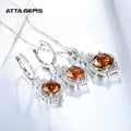 Sultanize Earrings Pendant Diaspore Gemstone for Women Girls Solid 925 Sterling Silver Zultanite Jewelry Sets Wedding Engagement