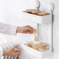 Waterproof Double Layer Oil-proof Hanging Reusable Spice Storage Holders Rack Basket for Kitchen Storage Organizer MegaBDM
