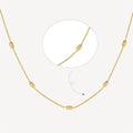 New Arrival 925 Sterling Silver Jewellery Wholesale Gold Vermeil Bead Ball Chain Necklace for Women