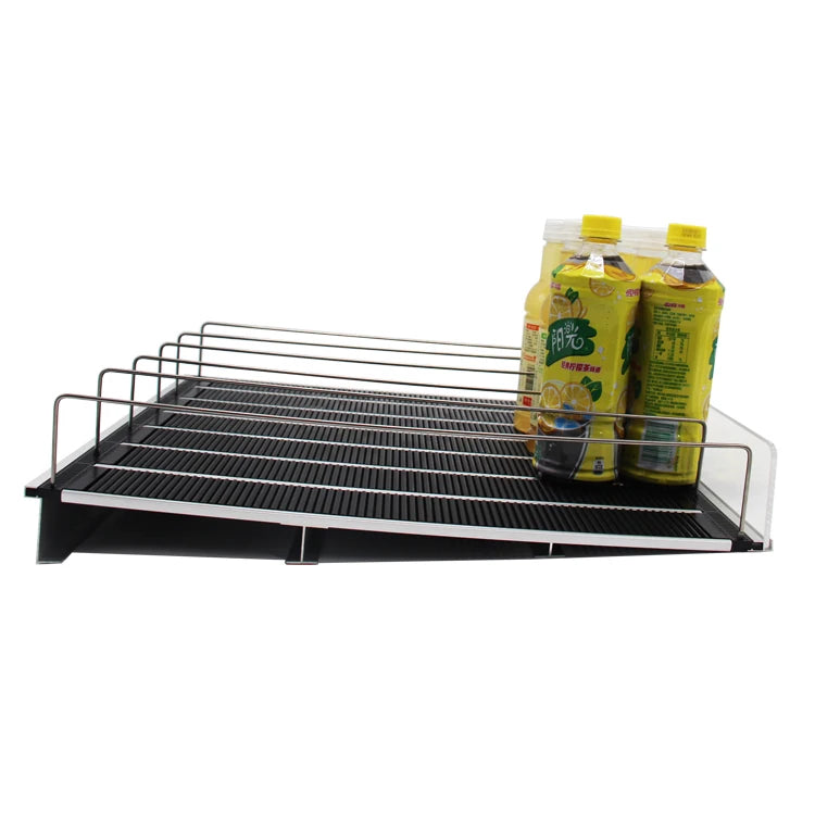 Market Store Always Front  Liquor Display Shelf Frigertor Freezer Flex Shelf Roller