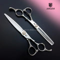 Ball Bearing Screw Hair Scissors Set 6.75 Inch Cutting Scissors 40 Teeth Thinner Barber Shear Kit