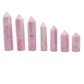 Wholesale Natural Pink Mangano Calcite Crystal Point Wand Pink Aragonite Crystal Tower