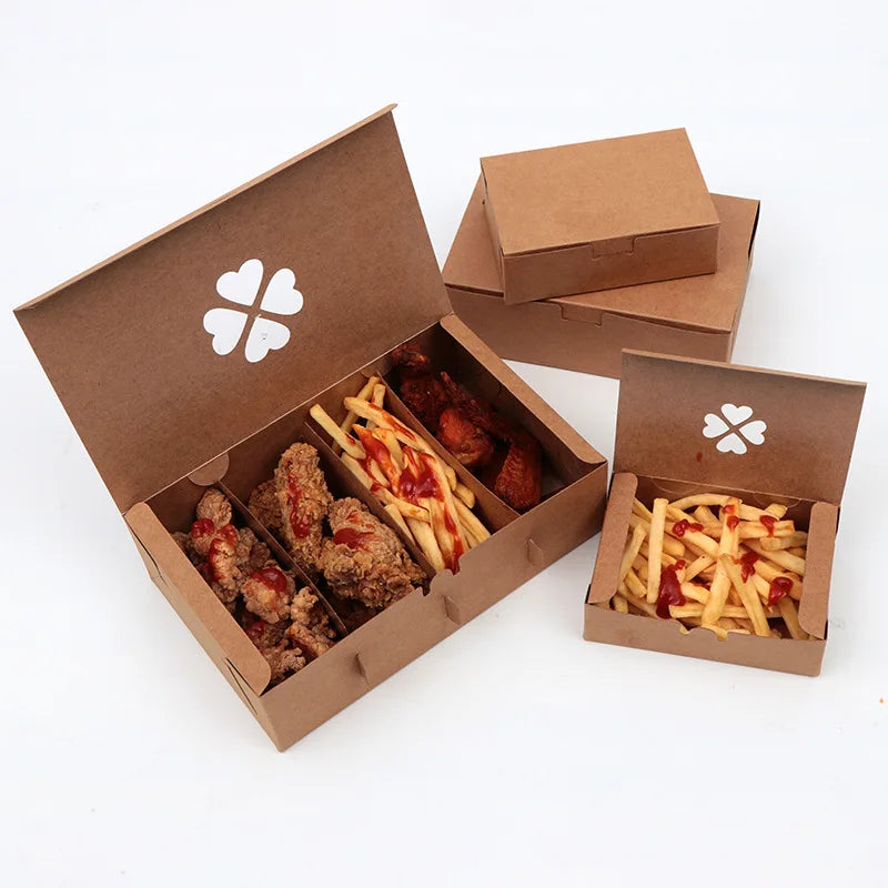 Whole Sale Take Away Food Box KFC Fried Chicken Packing Boxes with Custom logo Printed Hot Sale