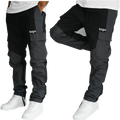 New Trend OEM Custom Logo Mens Clothing Men's Joggers Casual Nylon Utility Cargo Pants Patch Pocket Contrast Fabric Cargo Pants