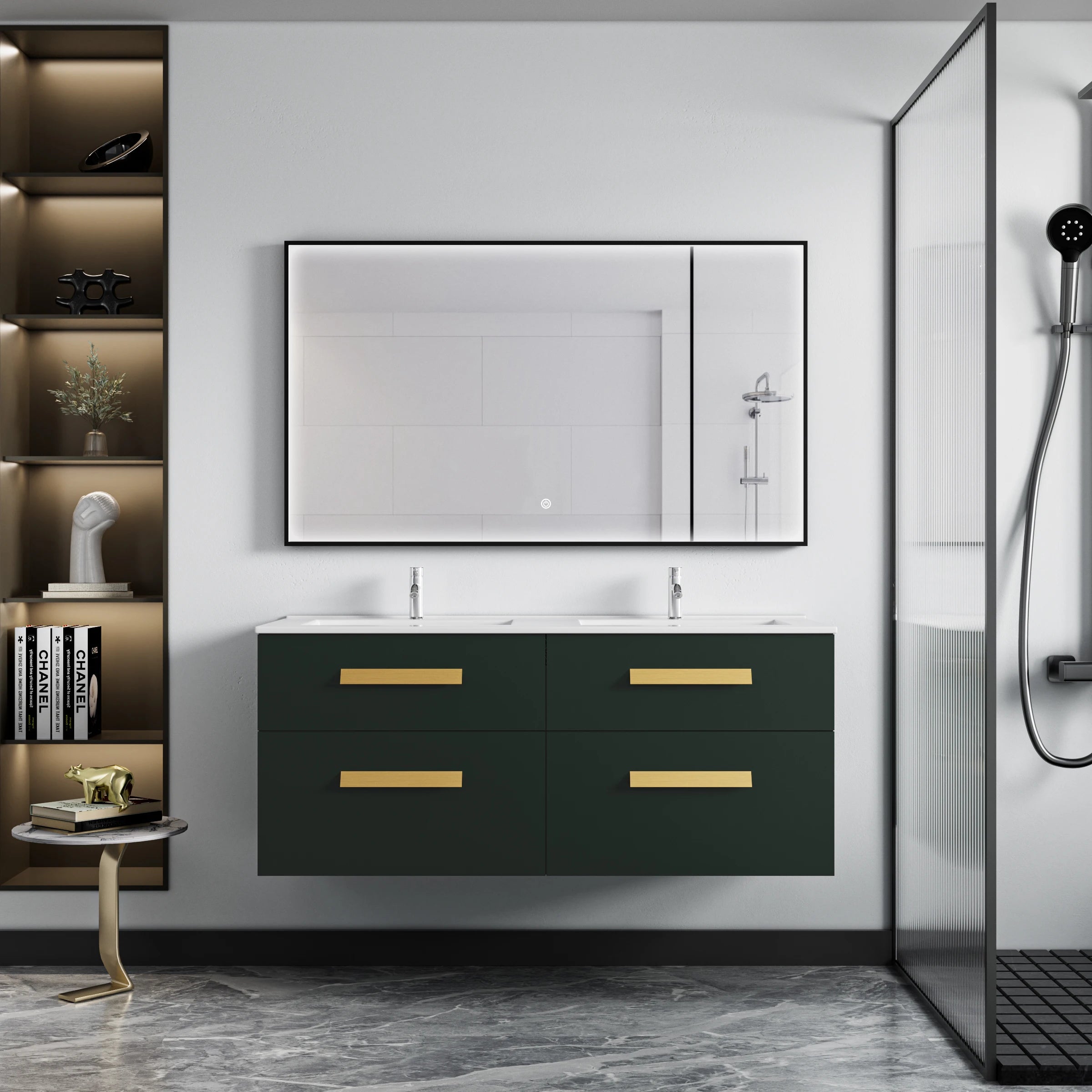Factory Price Durable Wood Bathroom Wall Cabinet Bathroom Vanity With Mirror Cabinet Basin for Hotel
