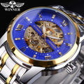 Winner Mechanical Watches Minimalist Skeleton Automatic Wrist Watch Steel Luminous Wristwatches Relogio Masculino Dropshipping