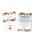 KY-C39 Free Design 5x9 cm Pink Gift Card Gold Foil Printing Shopping Thank You Card for Small Business