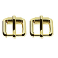 Wholesale Shoes Accessory Roller Buckle Gold Color Handbag Hardware Adjustable Shoes Pin Straps for Leather Belt