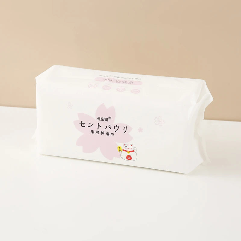 Fashion Brand Drawout Towel luxury towels 60pcs  200g Hand Disposable Face Towel