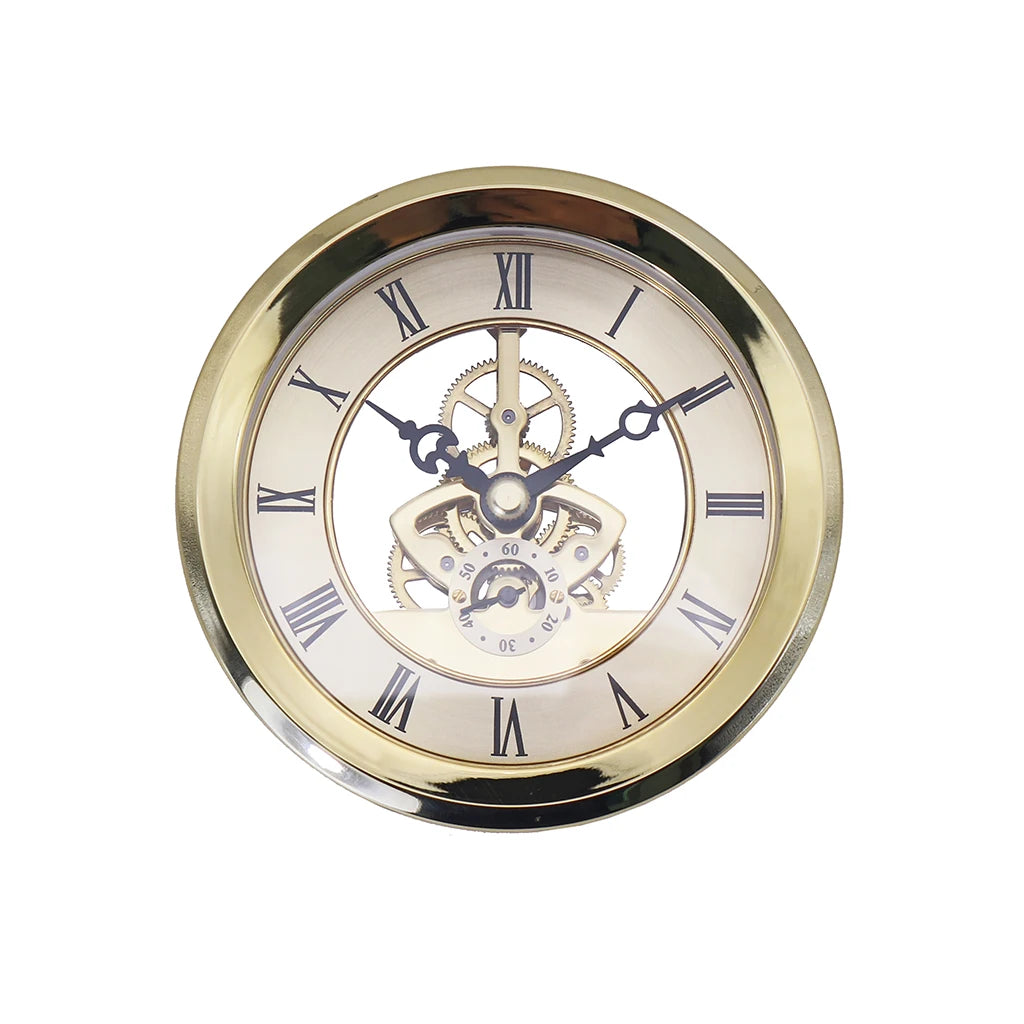 Diameter 103mm Metal Quartz Skeleton Clock Movement Insert Clock