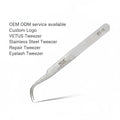 ST-15 Stainless Steel Curved Tweezers Kaisi Planas Nano Maintenance Tools for Radio Installation Personal Care Fiber