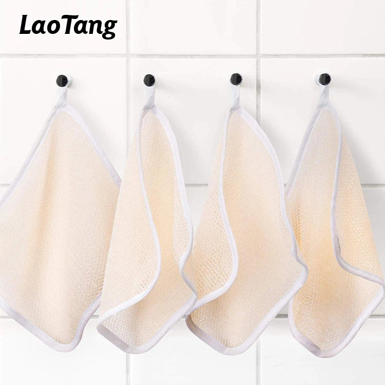 Two Sides Exfoliating Face and Body Wash Cloths Towel Soft Weave Bath Cloth for Women and Man