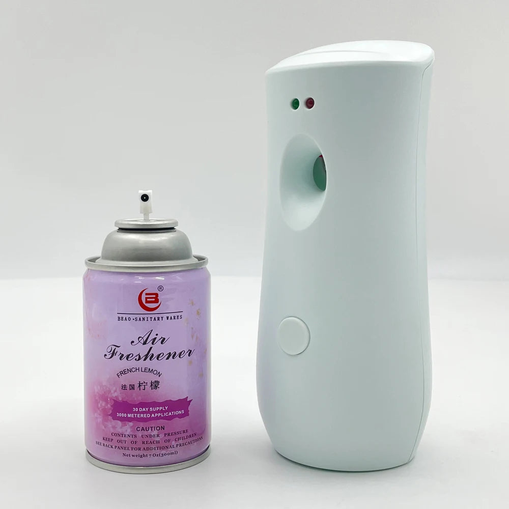 Wall Mounted Indoor Automatic Fragrance Spray Air Freshener Classic White With Light Sensor