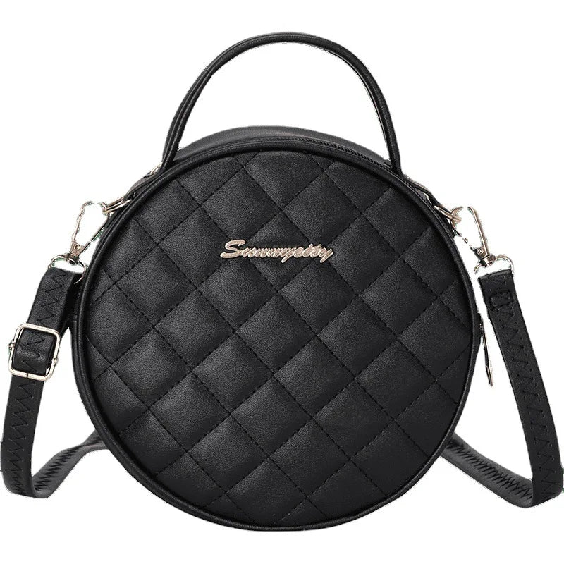 2022 Wholesale Fashion Casual Tote Quilted PU Leather Mini Women's Crossbody Shoulder Bag Two Straps Zipper National Letter