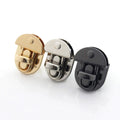 Metal Oval Shape Turn Lock Lock Twist Clasp Leather Craft Women Handbag Shoulder Bag Purse DIY Hardware