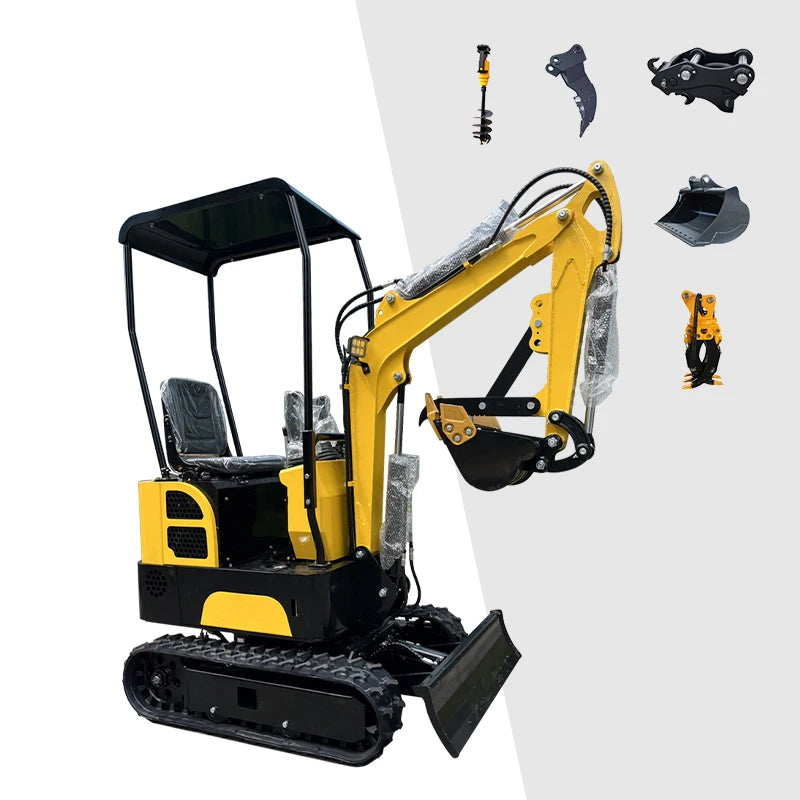 Manufacturer Wheel Excavator 6 Ton CE EURO 5 EPA Multifunction Trailer for Mini Excavator Kubota Excavator