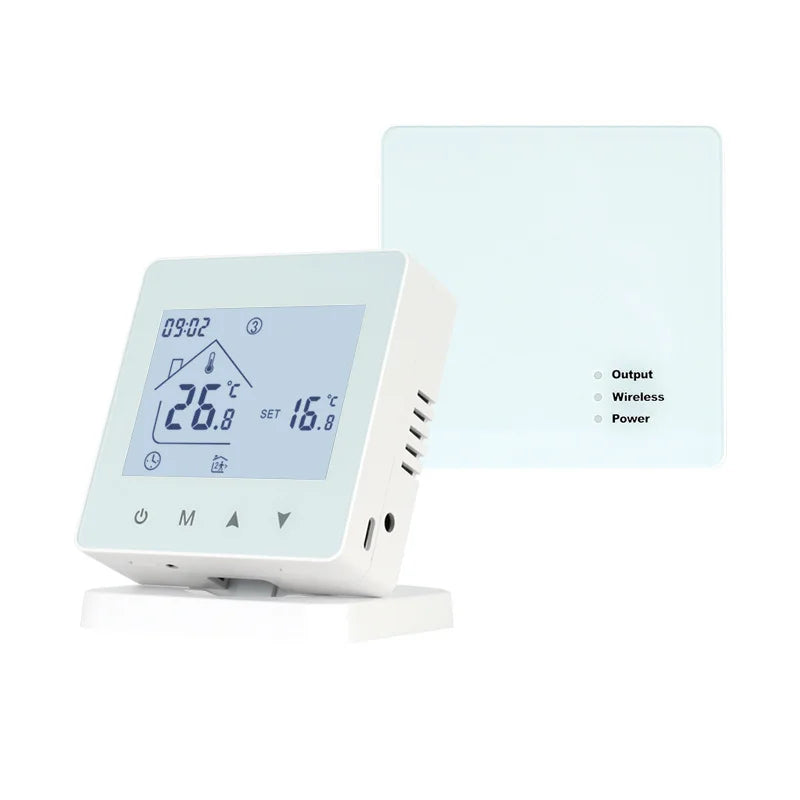 Wireless Remote Control Thermostat Gas Boiler Temperature Controller With RF433 Receiver
