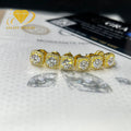 Fashion Stud Earrings Screw Back 925 Sterling Silver Yellow Gold Plated Iced Out GRA Certificate 5mm Moissanite Stud Earrings