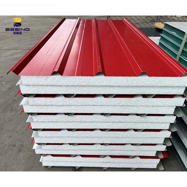 Soundproof Insulated Steel 50mm EPS Sandwich Panel Isolation Polyurethane EPS Foam Sandwitch Panel for Wall