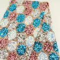 Custom-Made Full-Color Geometric Sequin Fabric Rainbow Spangle Square Colour Changing Design for Wedding Costumes Made to Order