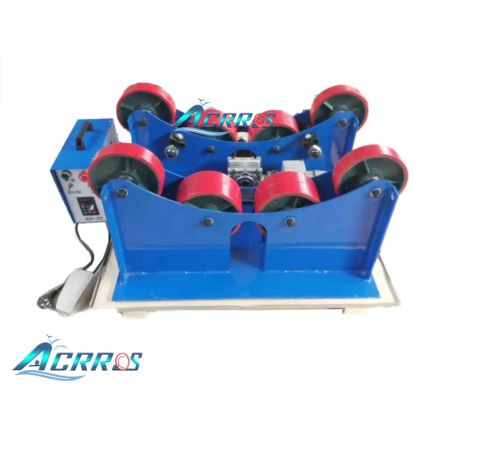 XRH 3Ton 3000kg 1500mm Pipe Diameter Self-Aligned Welding Rotator With Foot Pedal