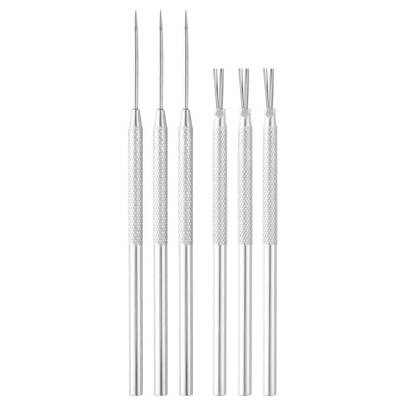 Hot Sale Metal Ceramic Sculpting Modeling Tool Aluminium Bar Texture & Pro Needle for Pottery Clay Tools