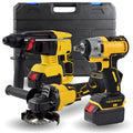 ACTS13 Portable Electric Hammer Drill Handheld Cordless Screwdriver Machine with Power Tools and Tool Sets Hard Case Package