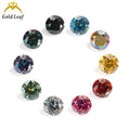 Goldleaf RTS Wholesale Round Cut Plating Full Multicolor Moissanite Diamond with GRA Certificate Moissanite Loose Gemstones